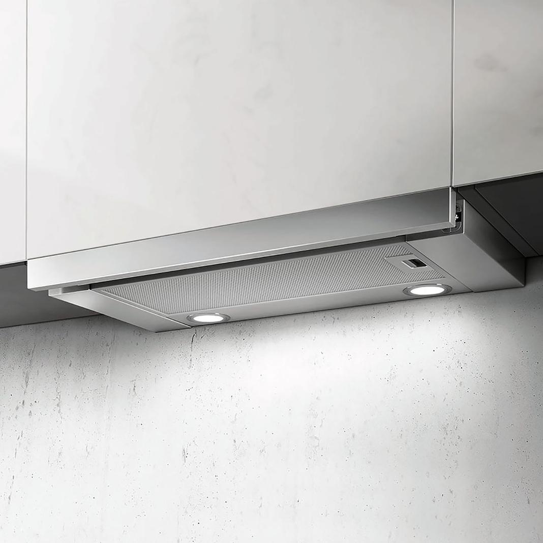 Elica - 23.5625 Inch 400 CFM Under Cabinet Range Vent in Stainless - ETT424SS