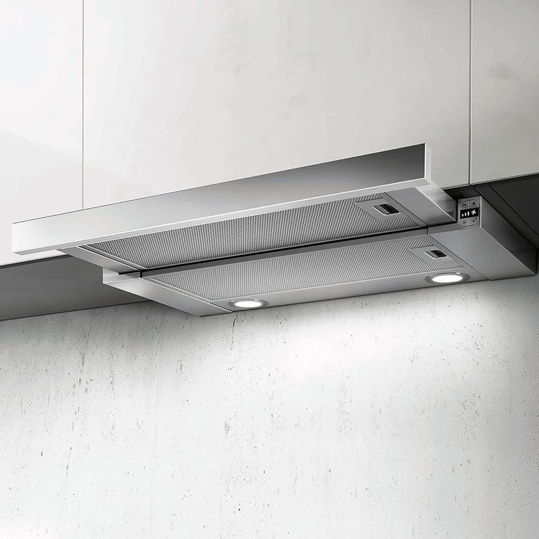 Elica - 23.5625 Inch 400 CFM Under Cabinet Range Vent in Stainless - ETT424SS