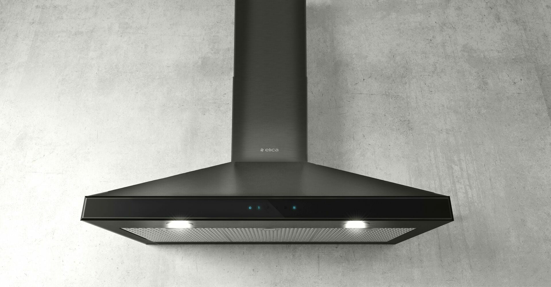 Elica - 30 Inch 600 CFM Wall Mount and Chimney Range Vent in Black - EVR630BL