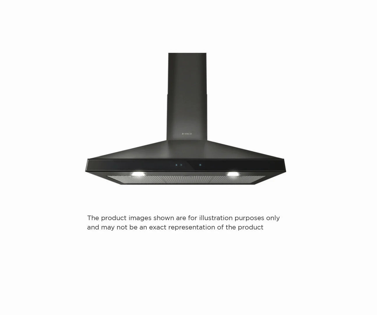 Elica - 36 Inch 600 CFM Wall Mount and Chimney Range Vent in Black - EVR636BL