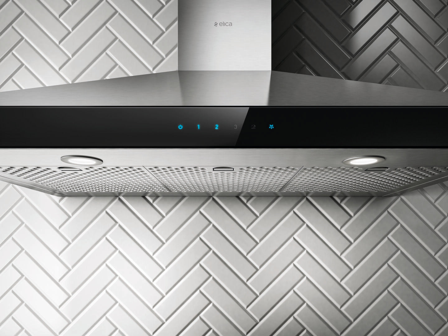 Elica - 36 Inch 600 CFM Wall Mount and Chimney Range Vent in Stainless - EVR636S2