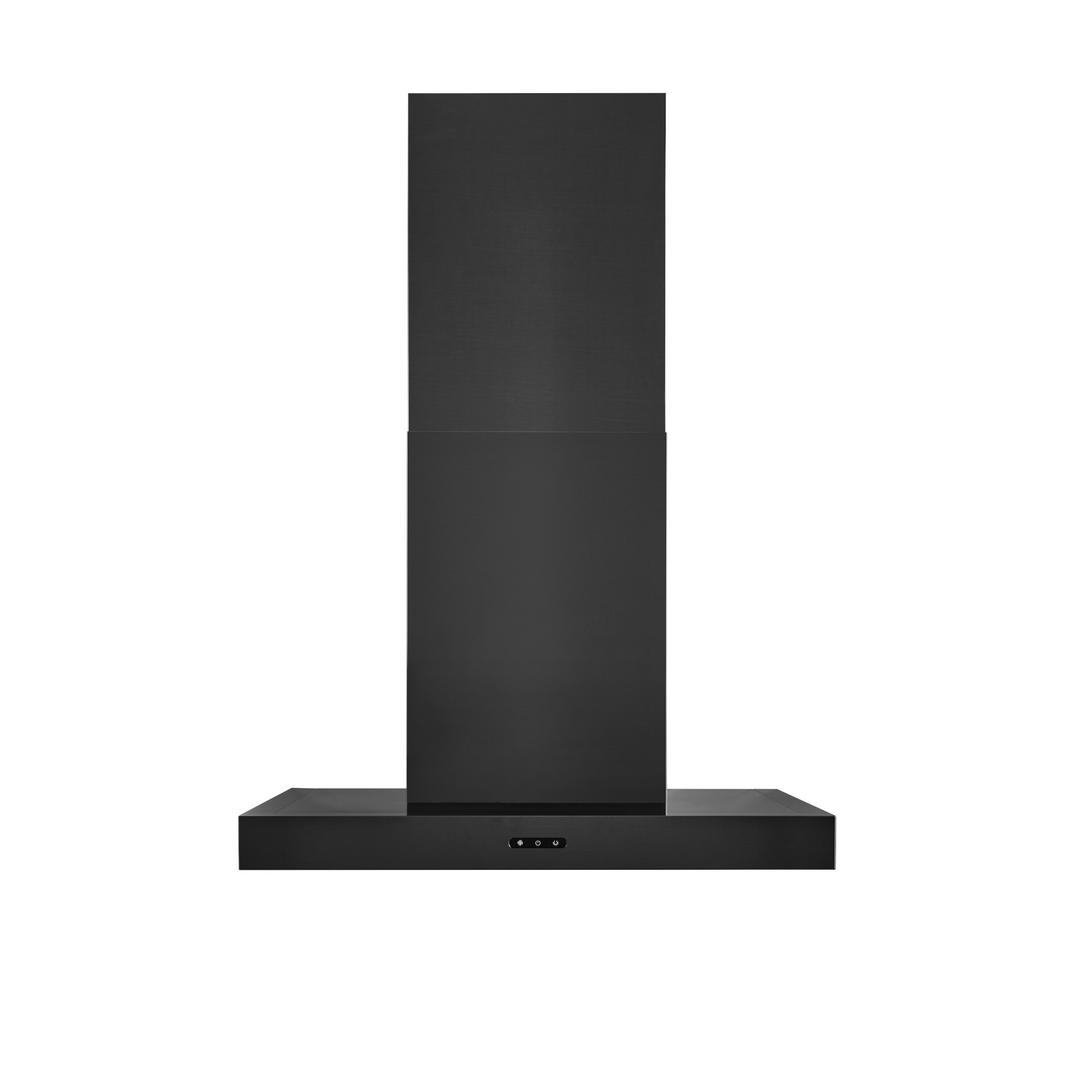 Broan - 36 Inch 460 CFM Wall Mount and Chimney Range Vent in Black Stainless - EW4336BLS