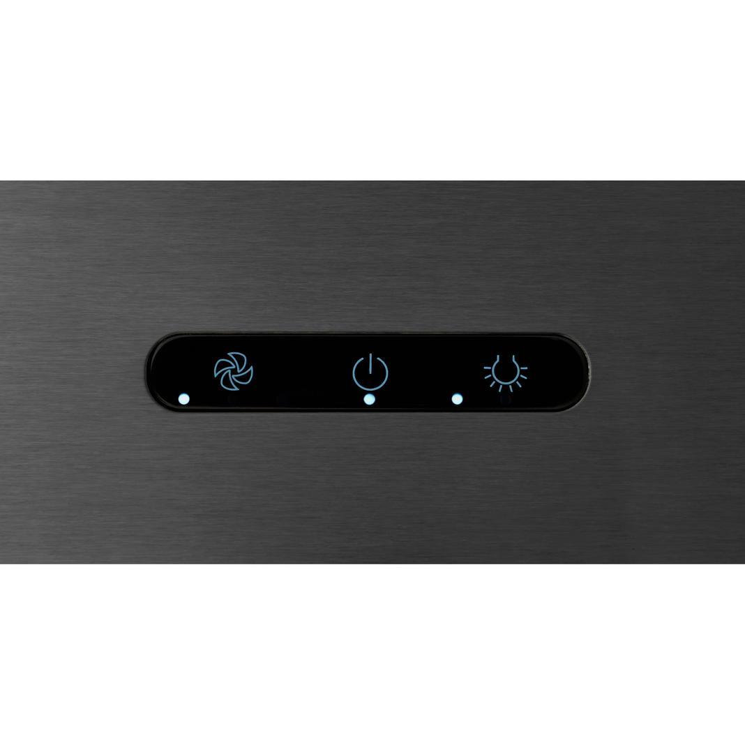 Broan - 36 Inch 460 CFM Wall Mount and Chimney Range Vent in Black Stainless - EW4336BLS