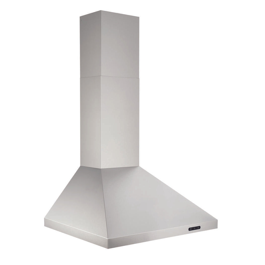 Broan - 24 Inch 460 CFM Wall Mount and Chimney Range Vent in Stainless - EW4824SS