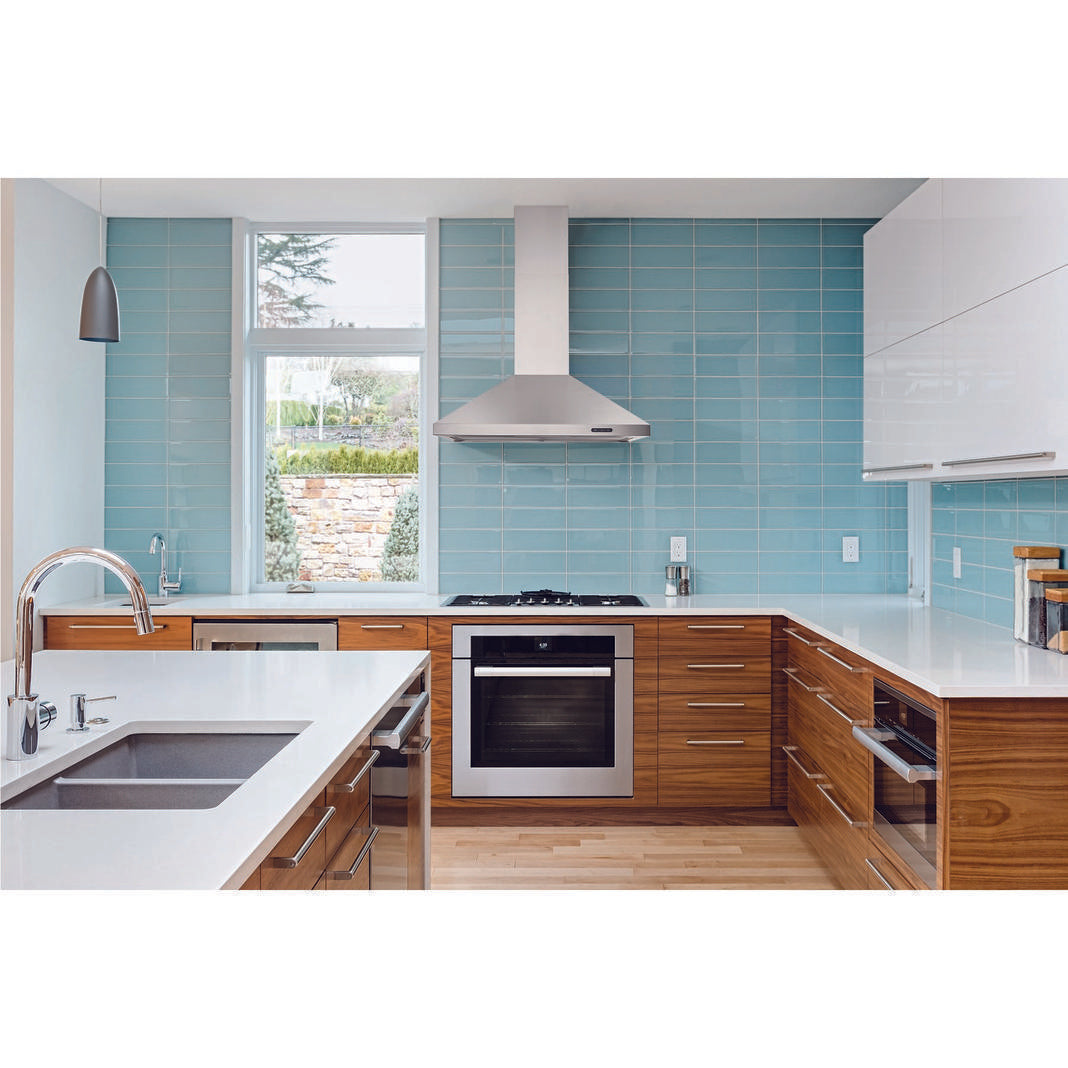 Broan - 30 Inch 460 CFM Wall Mount and Chimney Range Vent in Stainless - EW4830SS