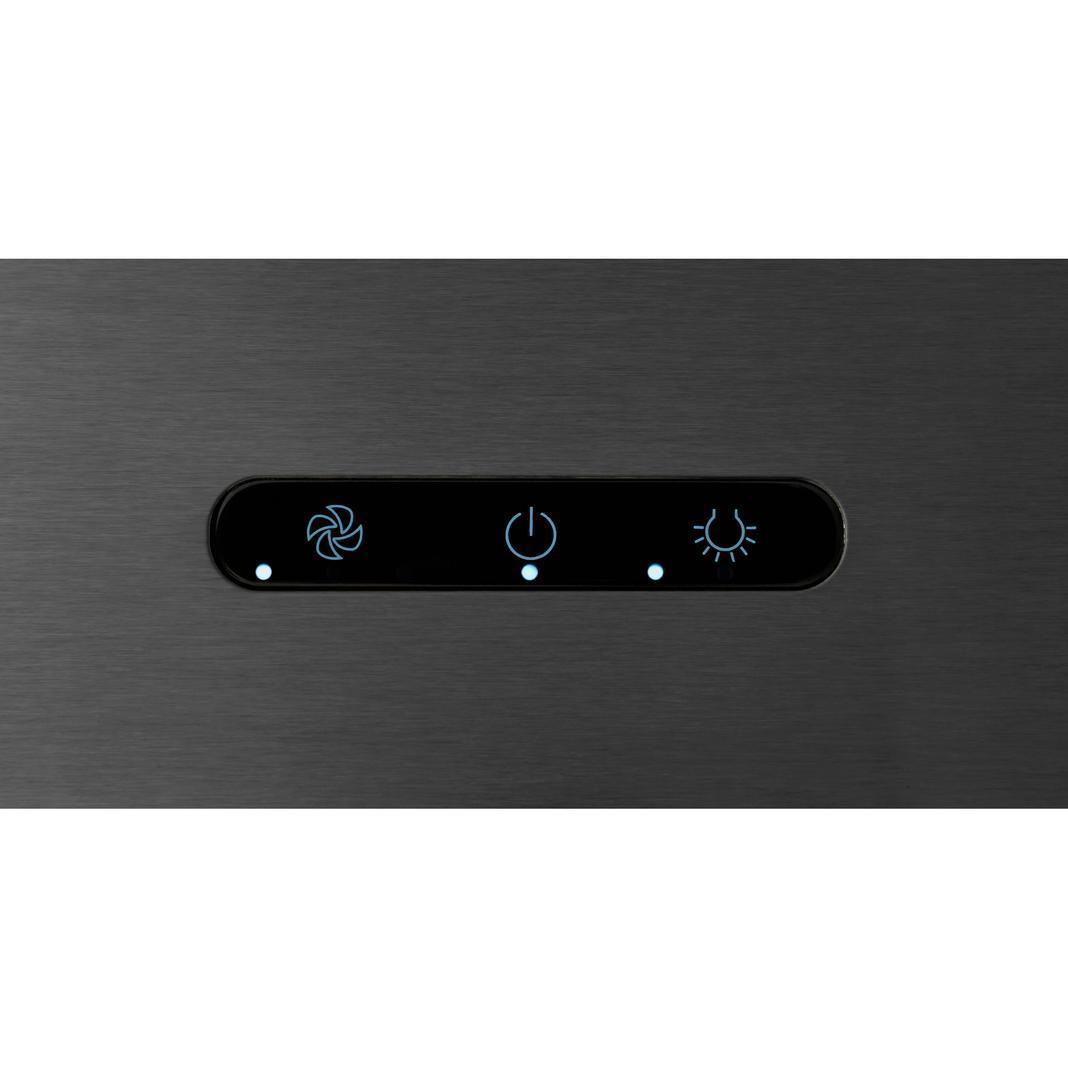 Broan - 36 Inch 460 CFM Wall Mount and Chimney Range Vent in Black Stainless - EW4836BLS