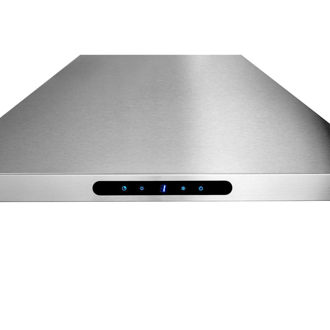 Broan - 36 Inch 640 CFM Wall Mount and Chimney Range Vent in Stainless - EWP1366SS