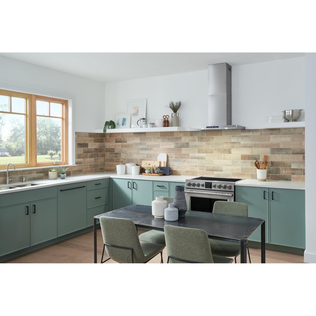 Broan - 30 Inch 640 CFM Wall Mount and Chimney Range Vent in Stainless - EWT1306SS