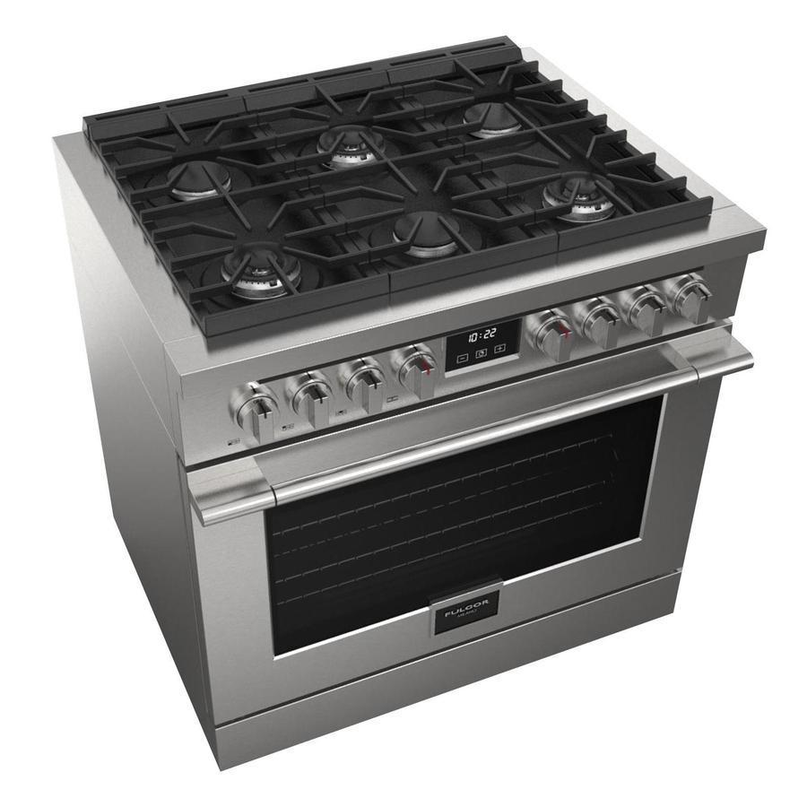 Fulgor Milano - 5.7 cu. ft Dual Fuel Range in Stainless - F4PDF366S1