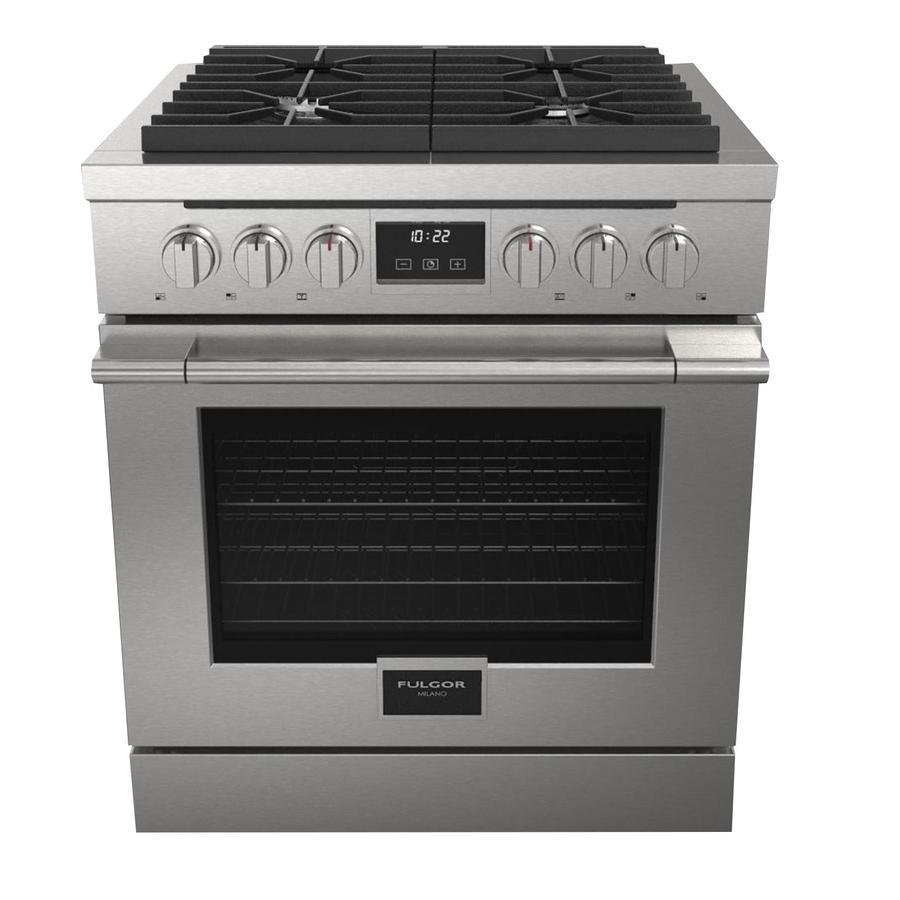 Fulgor Milano - 4.4 cu. ft Gas Range in Stainless - F4PGR304S1