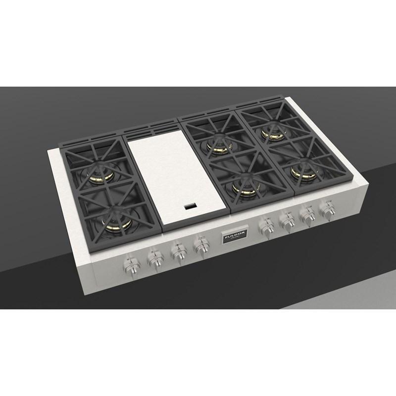 Fulgor Milano - 47.8 inch wide Gas Cooktop in Stainless - F6GRT486GS1