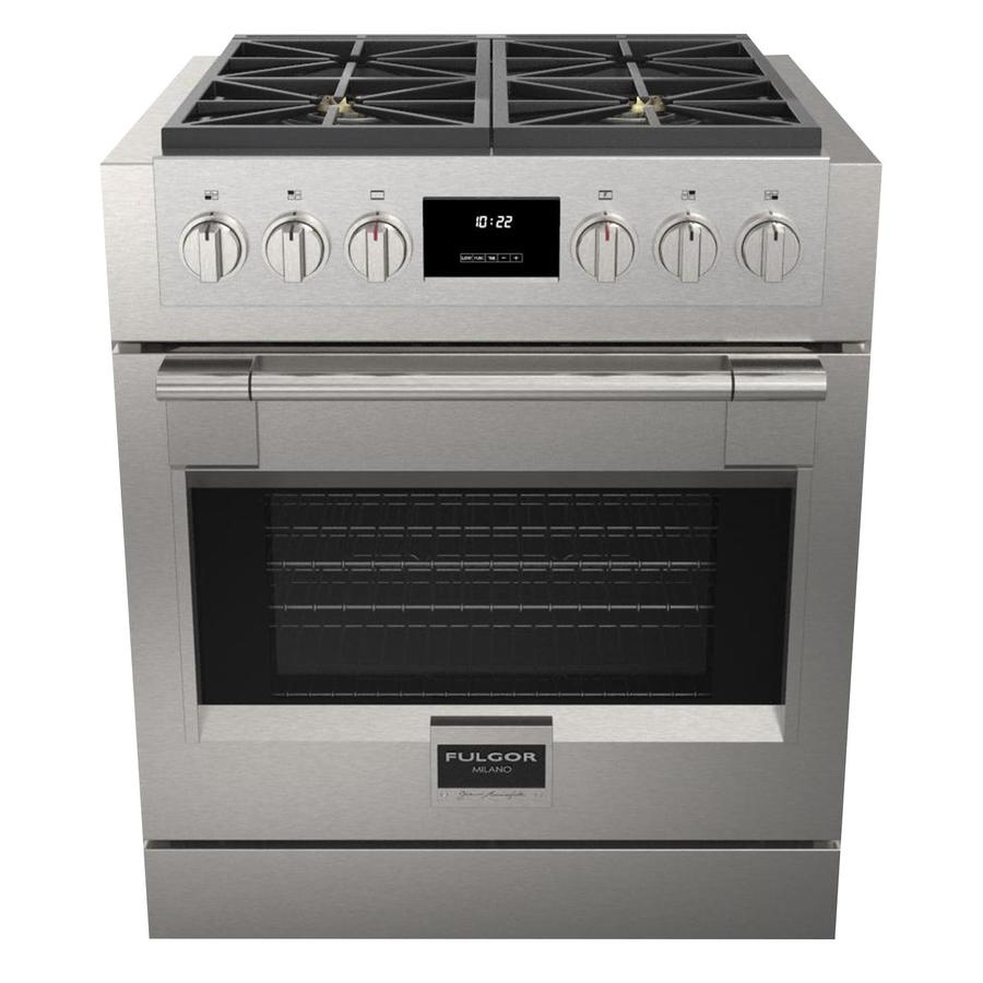 Fulgor Milano - 4.4 cu. ft Gas Range in Stainless - F6PGR304S2