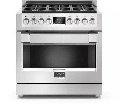 Fulgor Milano - 4.4 cu. ft Front Control Gas Range in Stainless Steel - F6PGR366S1