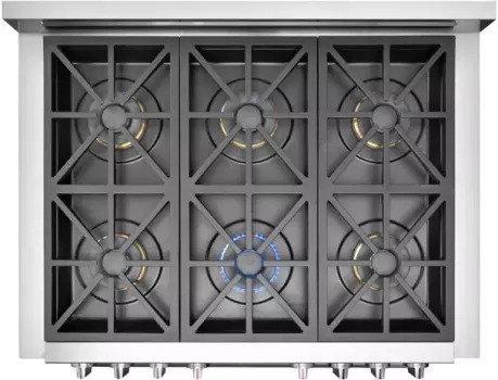 Fulgor Milano - 4.4 cu. ft Front Control Gas Range in Stainless Steel - F6PGR366S1