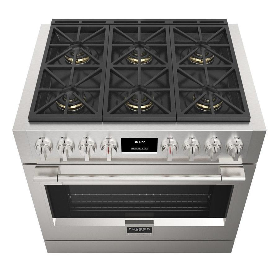 Fulgor Milano - 5.7 cu. ft Gas Range in Stainless - F6PGR366S2