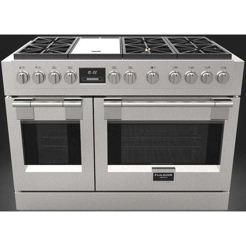 Fulgor Milano - 7.1 cu. ft Gas Range in Stainless - F6PGR486GS2