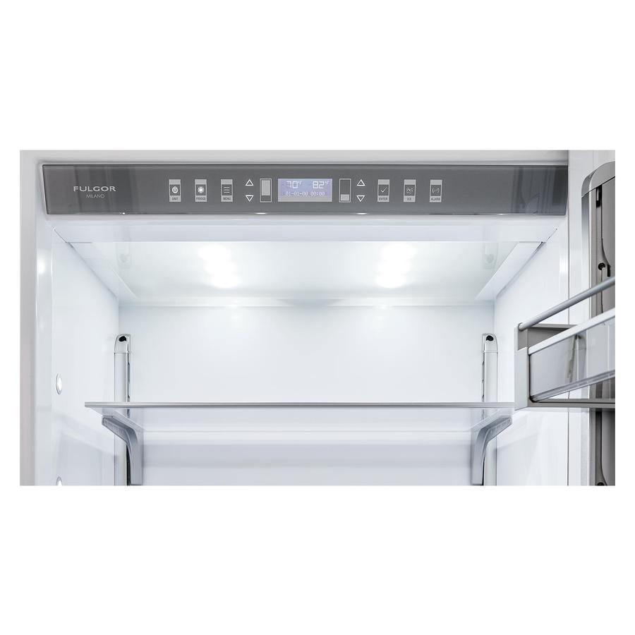 Fulgor Milano - 35.4 Inch 18.5 cu. ft Built In / Integrated Bottom Mount Refrigerator in Stainless - F7PBM36S1-R