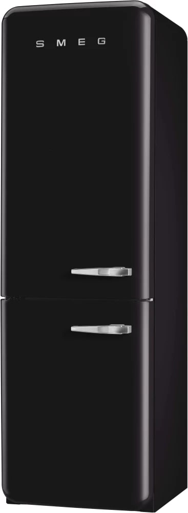 Smeg - 23.7 Inch 11.7 cu. ft Bottom Mount Refrigerator in Black - FAB32UBLLN