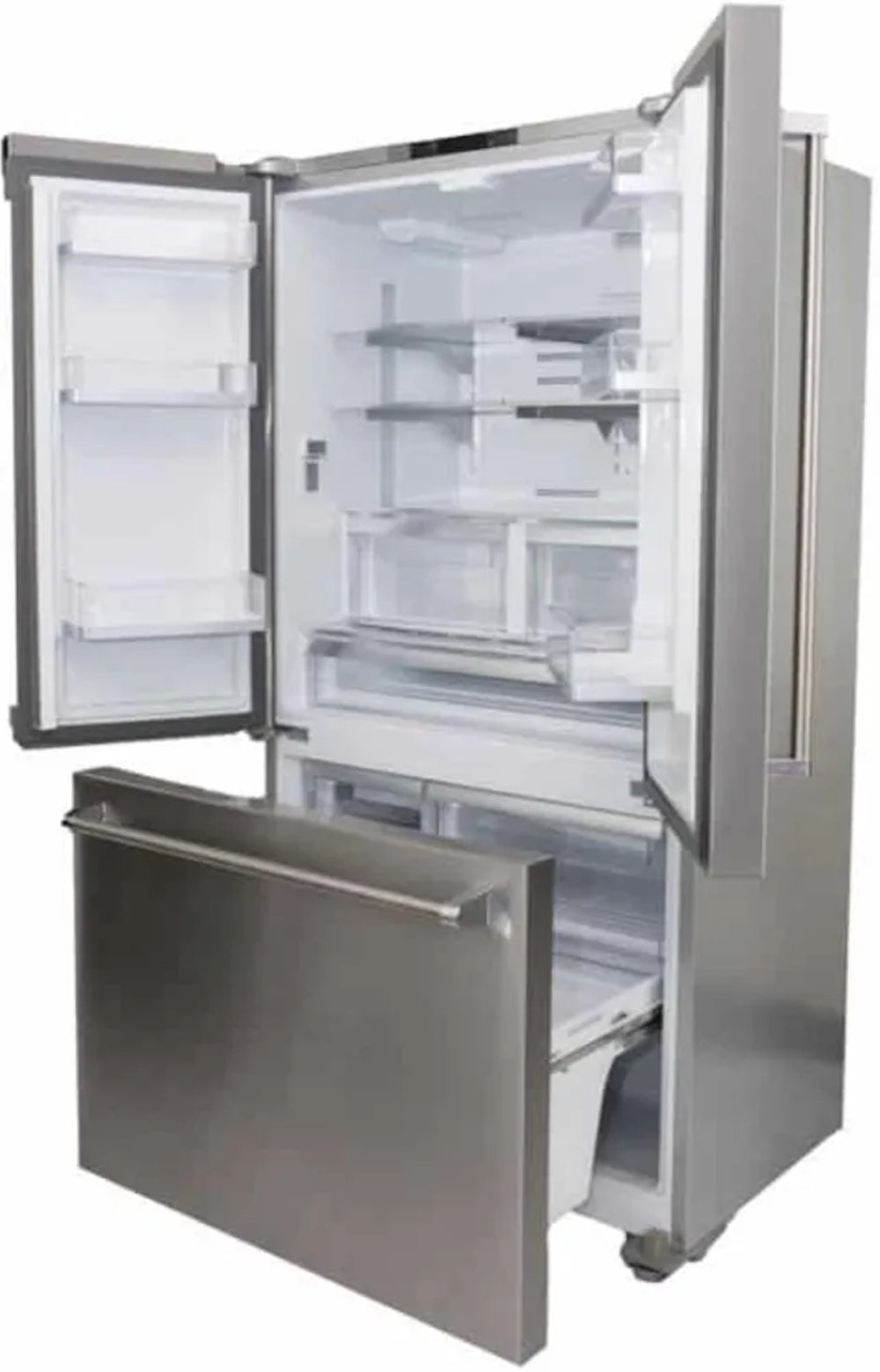 Bluestar - 35.8 Inch 19.86 cu. ft French Door Refrigerator in Black - FBFD361PMB