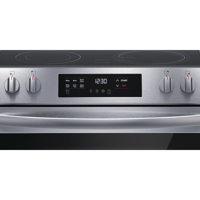 Frigidaire - 30 Inch 5.3 cu. ft Electric Range in Stainless - FCFE306CAF