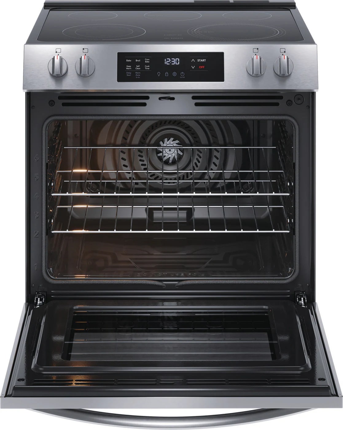 Frigidaire - 5.3 cu. ft Electric Range in Stainless - FCFE308CAS