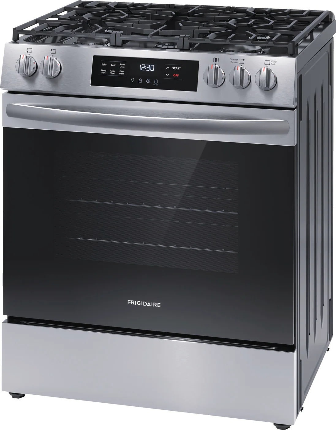 Frigidaire - 5.1 cu. ft Gas Range in Stainless - FCFG3062AS
