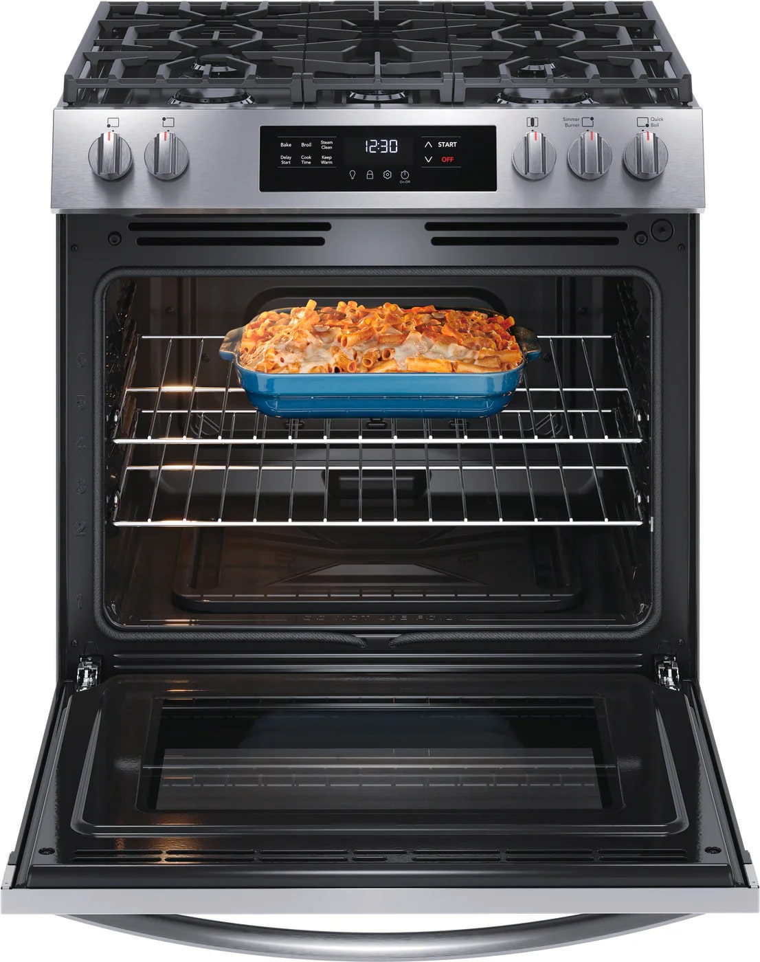 Frigidaire - 5.1 cu. ft Gas Range in Stainless - FCFG3062AS