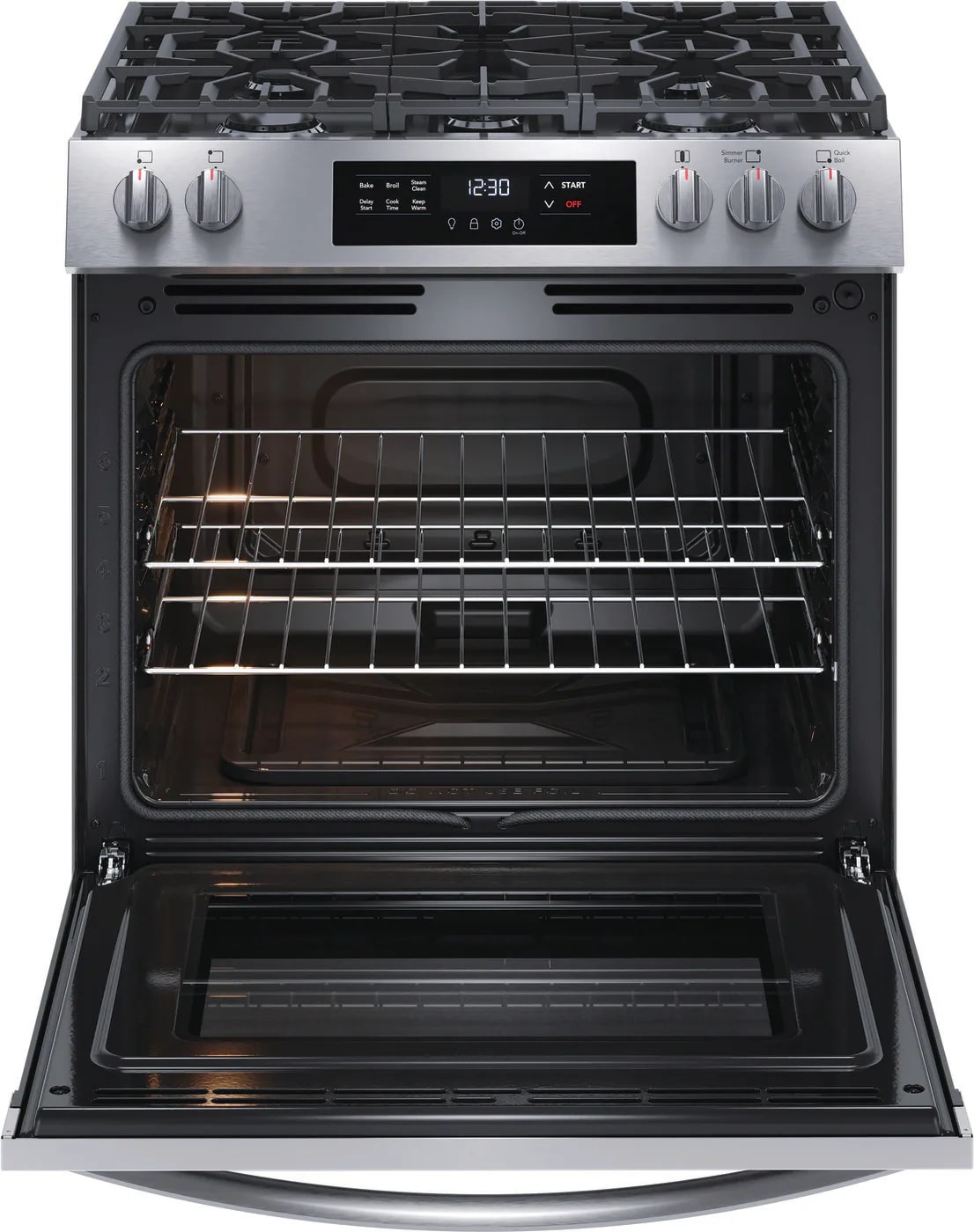 Frigidaire - 5.1 cu. ft Gas Range in Stainless - FCFG3062AS