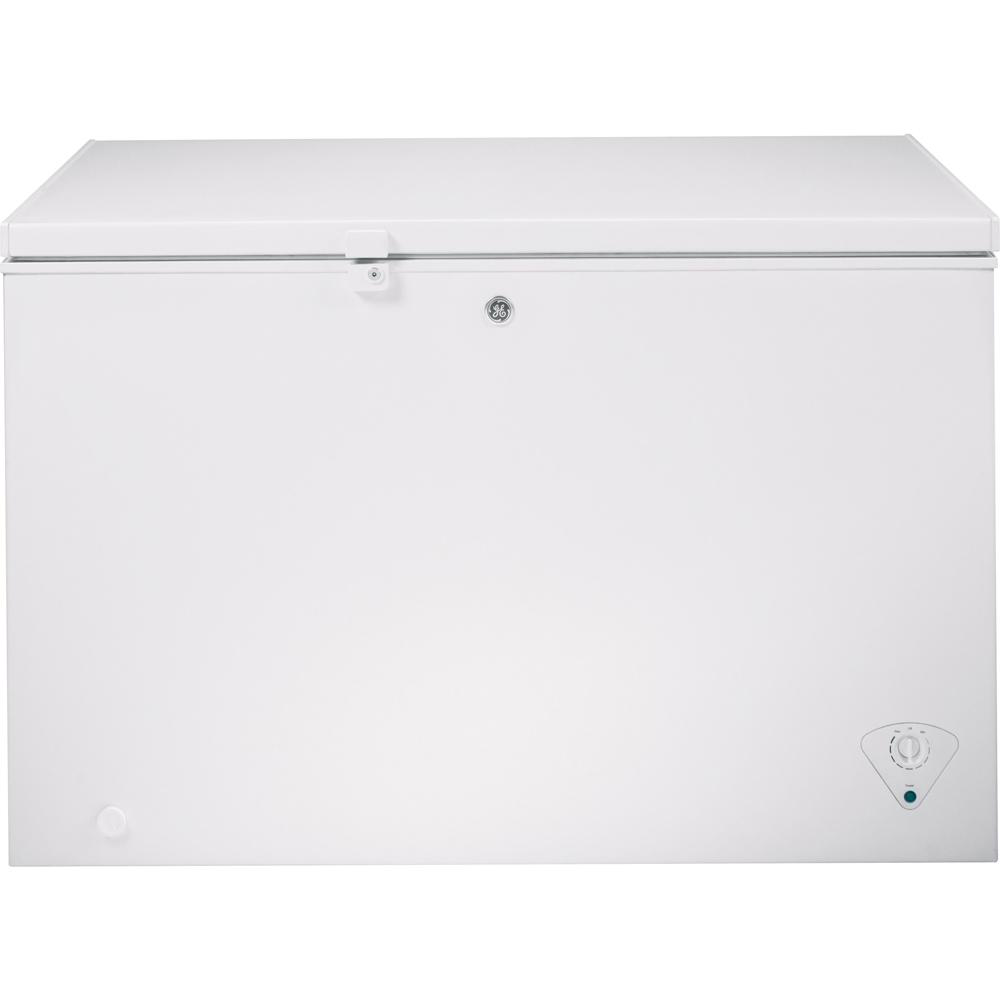 GE - 10.6 cu. Ft Chest Freezer in White - FCM11PHWW