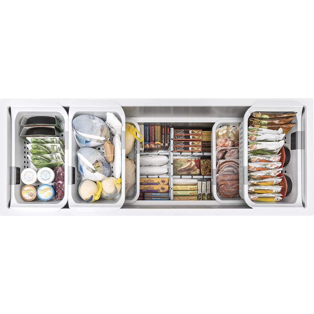 GE - 21.7 cu. Ft Chest Freezer in White - FCM22DLWW