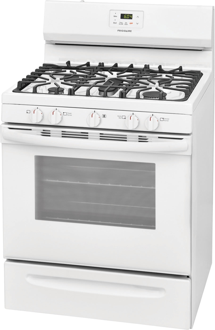 Frigidaire - 5 cu. ft Gas Range in White - FCRG3052AW