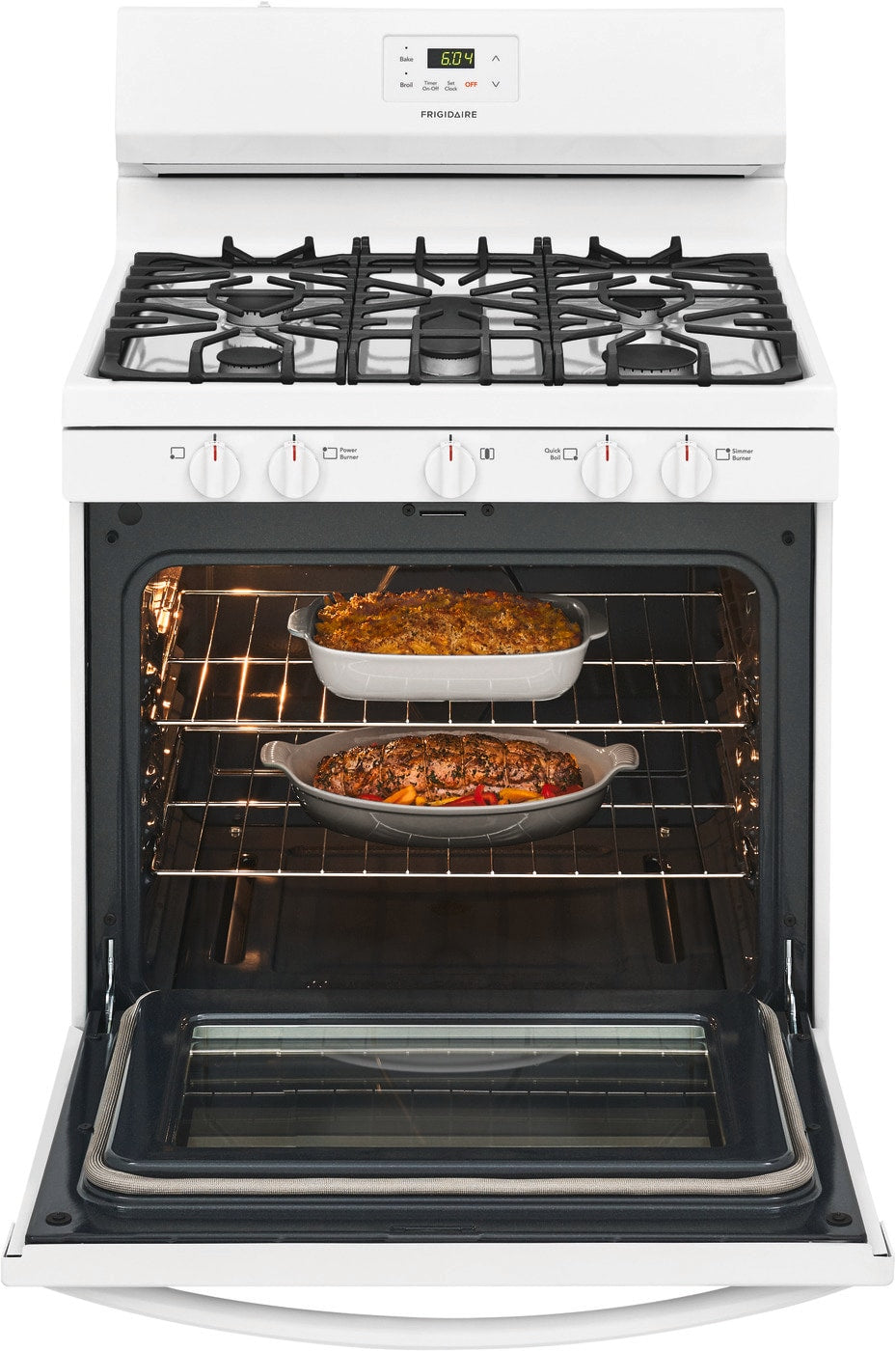 Frigidaire - 5 cu. ft Gas Range in White - FCRG3052AW