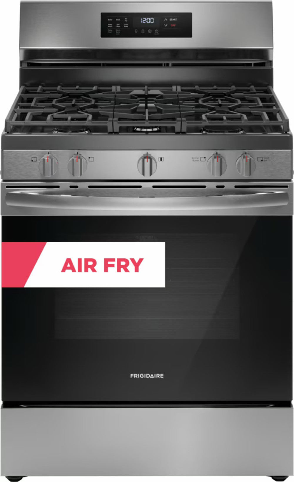 Frigidaire - 5.1 cu. ft Gas Range in Stainless - FCRG3083AS