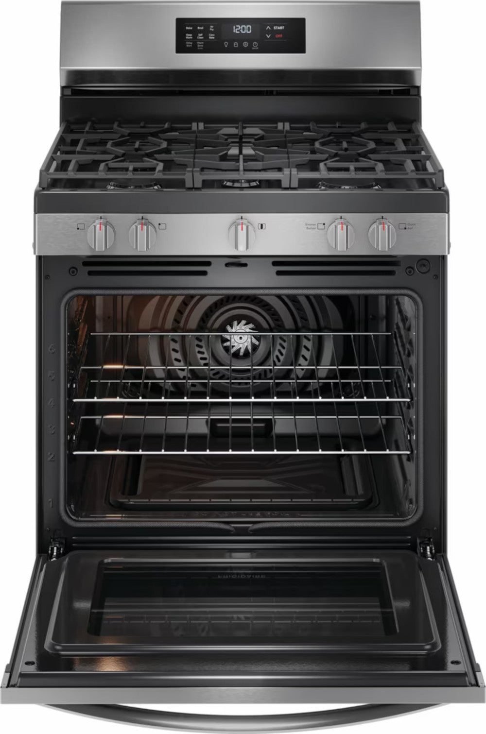 Frigidaire - 5.1 cu. ft Gas Range in Stainless - FCRG3083AS