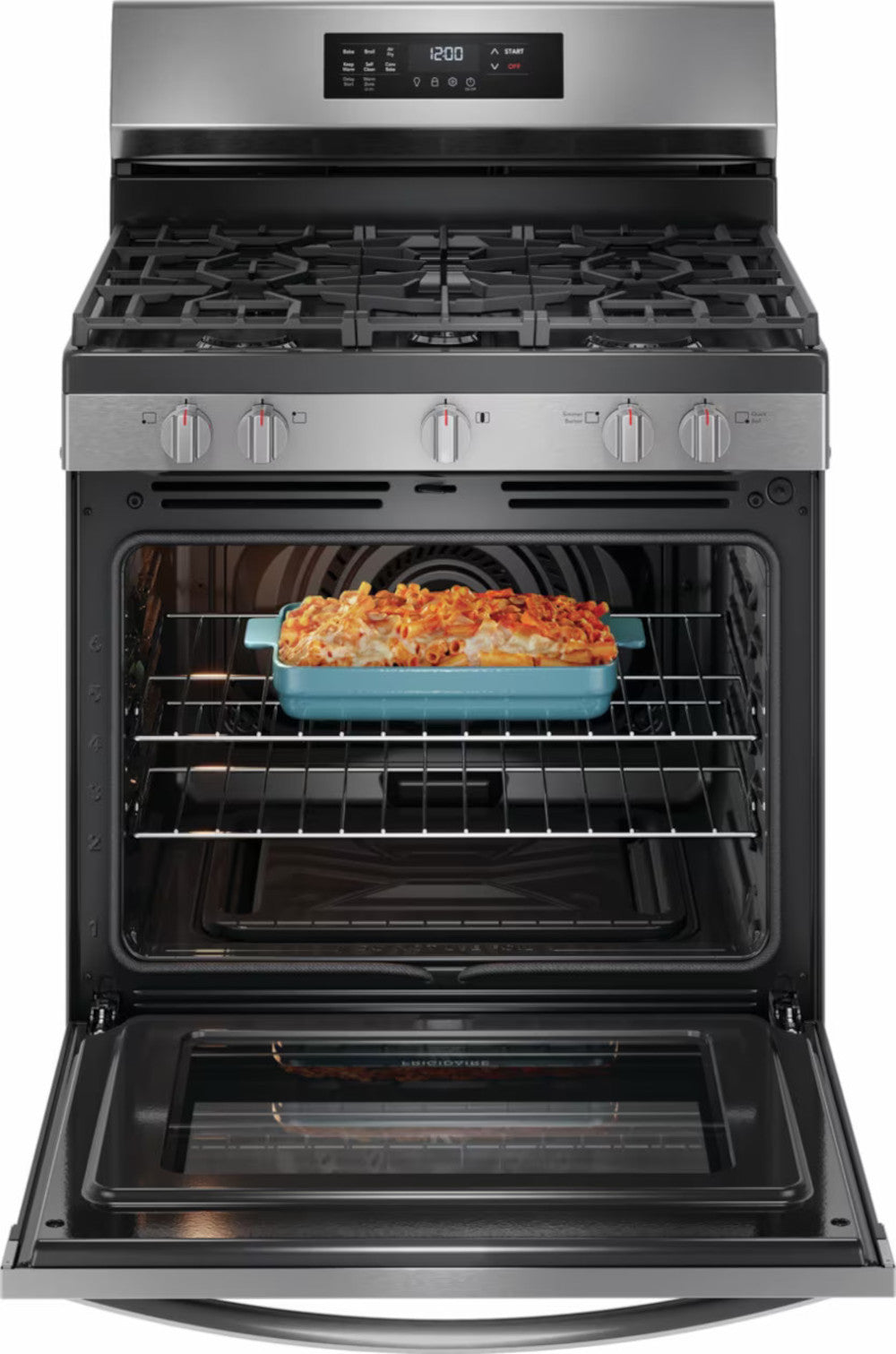 Frigidaire - 5.1 cu. ft Gas Range in Stainless - FCRG3083AS