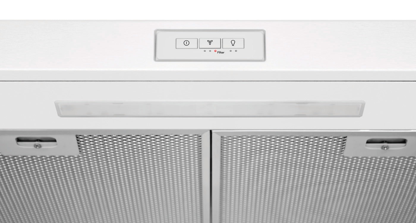 Frigidaire - 30 Inch 220 CFM Under Cabinet Range Vent in White - FCVW3052AW