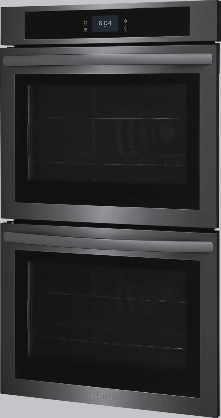 Frigidaire - 10.6 cu. ft Double Wall Oven in Black Stainless - FCWD3027AD