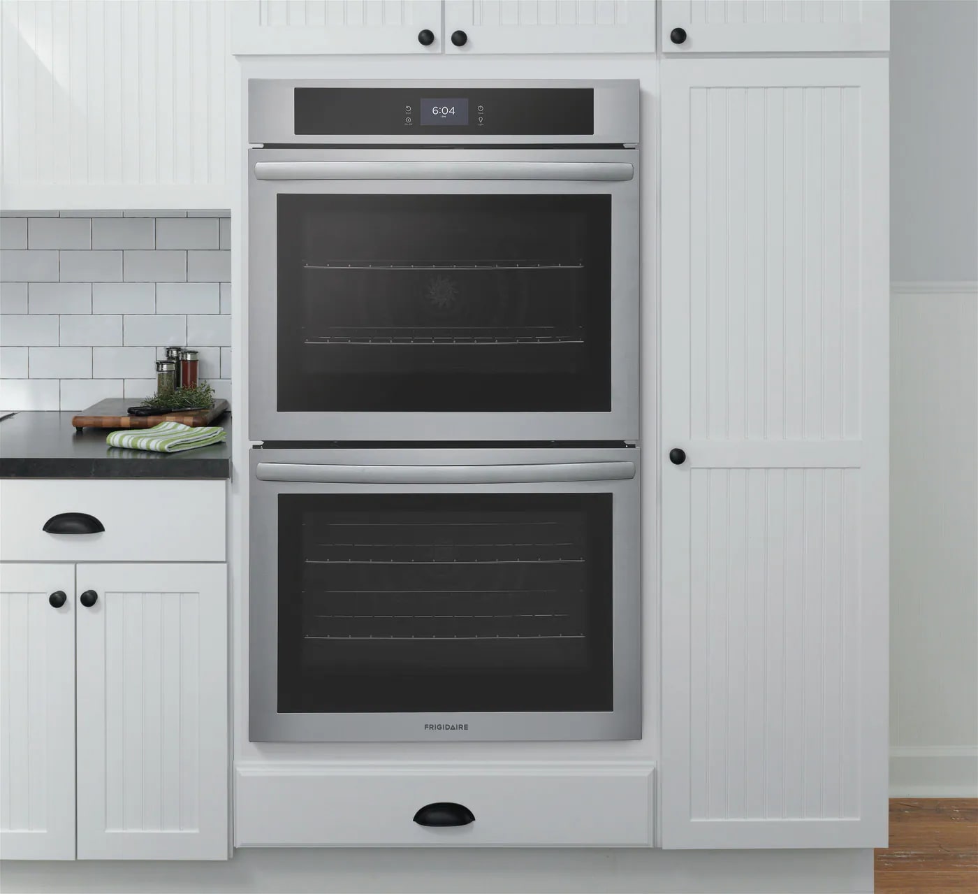 Frigidaire - 10.6 cu. ft Double Wall Oven in Stainless - FCWD3027AS