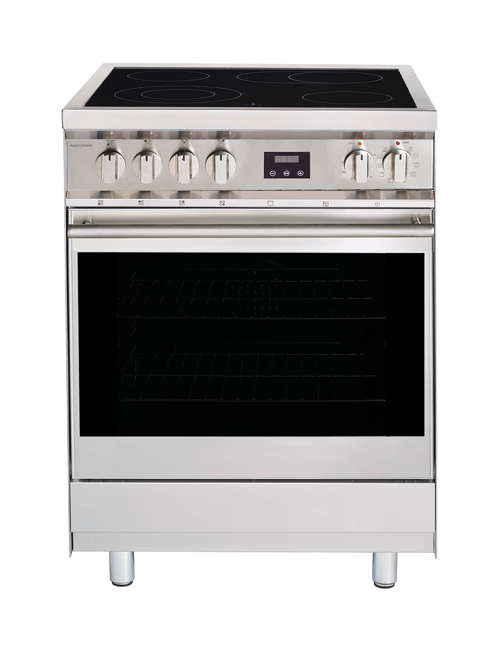 Porter & Charles - 2.2 cu. ft Electric Range in Stainless - FEC60B2