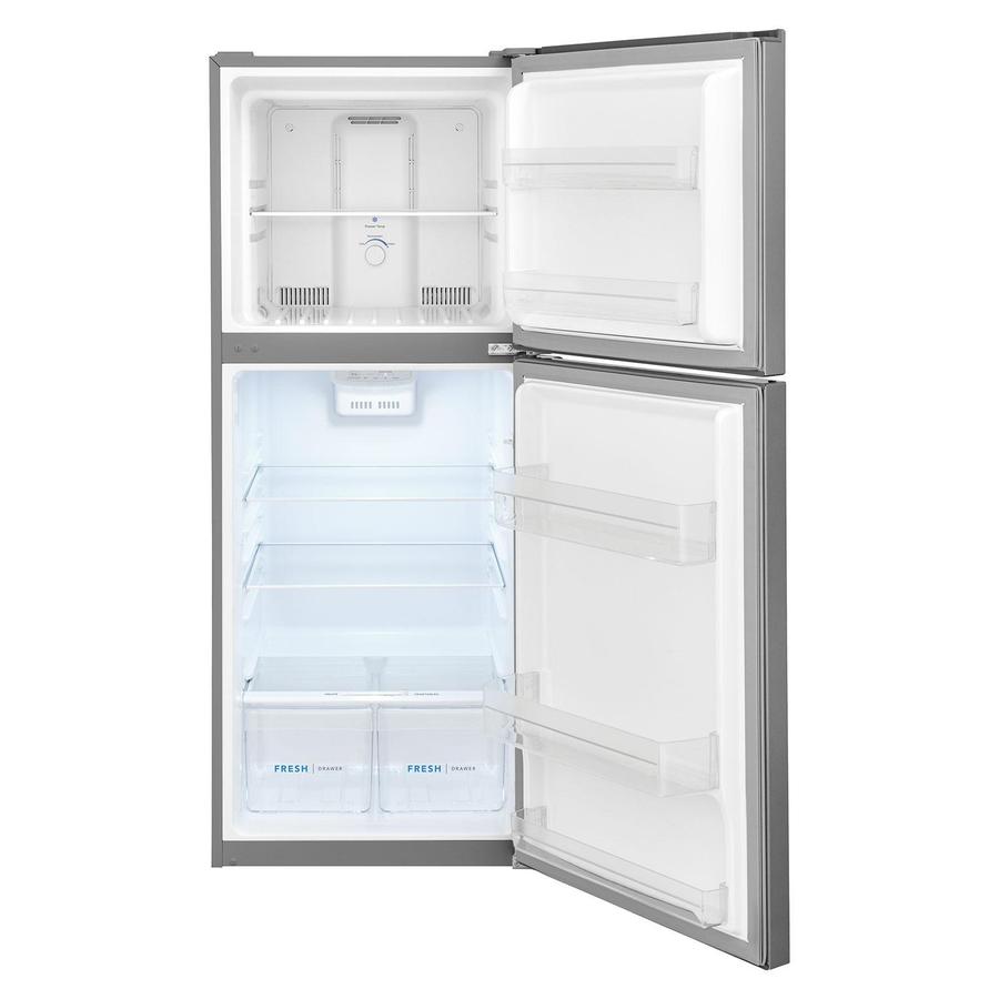 Frigidaire - 23.75 Inch 11.6 cu. ft Top Mount Refrigerator in Stainless - FFET1222UV