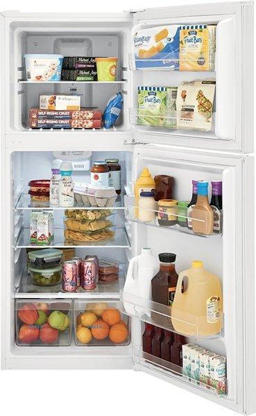 Frigidaire - 23.75 Inch 11.6 cu. ft Top Mount Refrigerator in White - FFET1222UW