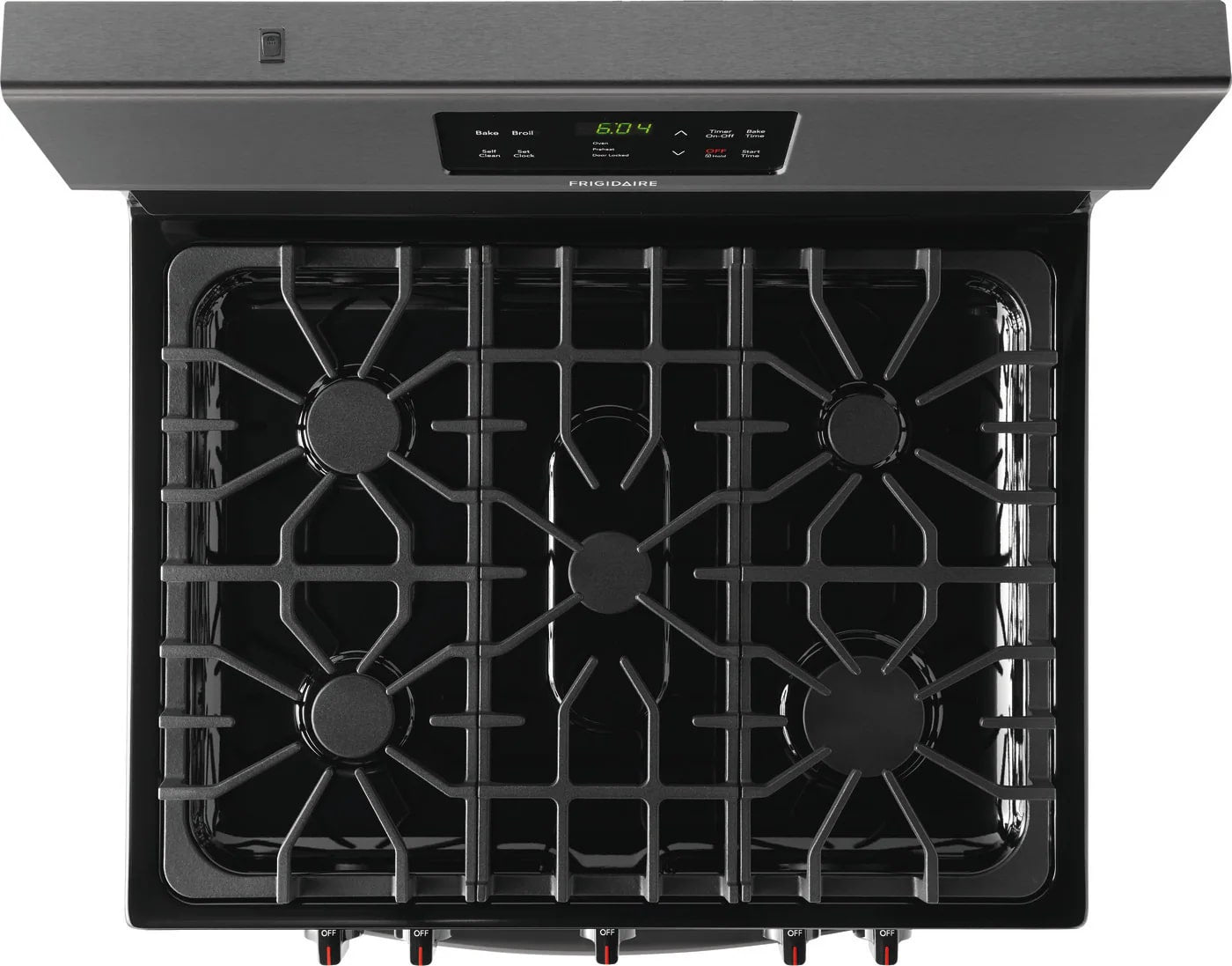 Frigidaire - 5 cu. ft Gas Range in Black Stainless - FFGF3054TD
