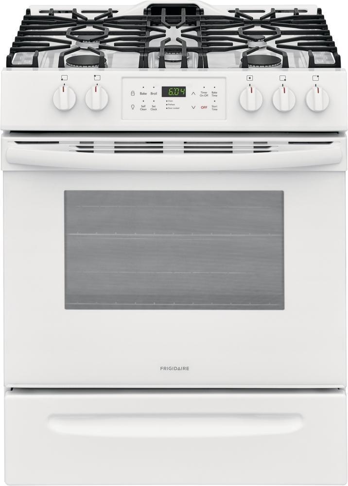 Frigidaire - 5 cu. ft Gas Range in White - FFGH3054UW