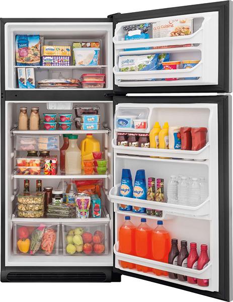 Frigidaire - 30 Inch 18 cu. ft Top Mount Refrigerator in Stainless - FFHT1821TS