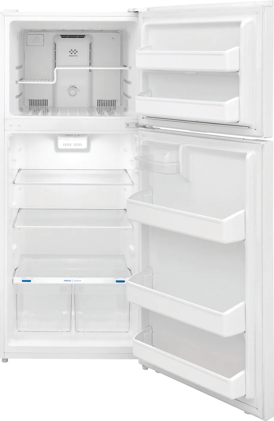 Frigidaire - 27.875 Inch 17.6 cu. ft Top Mount Refrigerator in White - FFHT1822UW