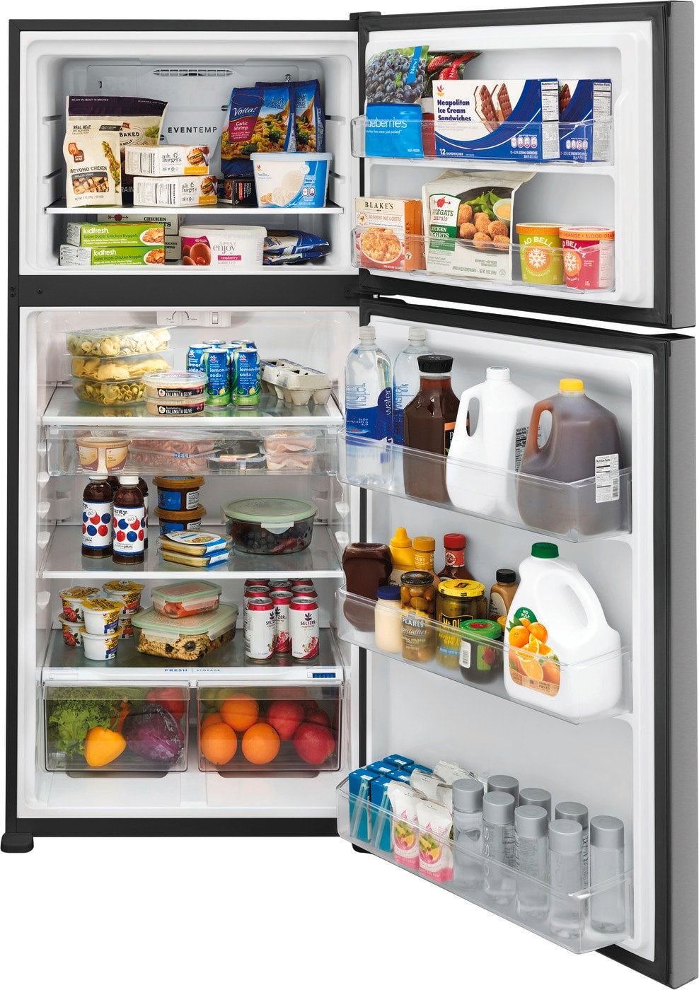 Frigidaire - 30 Inch 20 cu. ft Top Mount Refrigerator in Stainless - FFHT2045VS