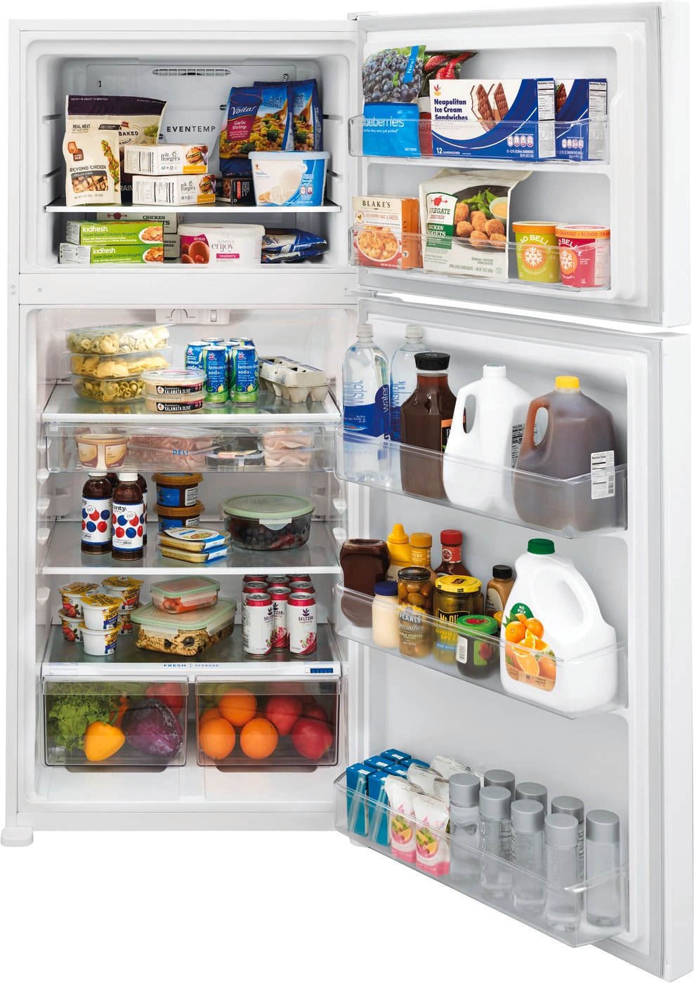 Frigidaire - 30 Inch 20 cu. ft Top Mount Refrigerator in White - FFHT2045VW