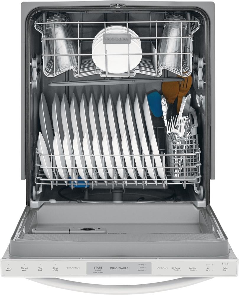 Frigidaire - 54 dBA Built In Dishwasher in White - FFID2426TW