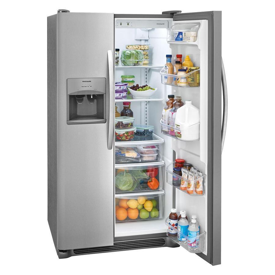 Frigidaire - 33 Inch 22 cu. ft Side by Side Refrigerator in Stainless - FFSS2315TS