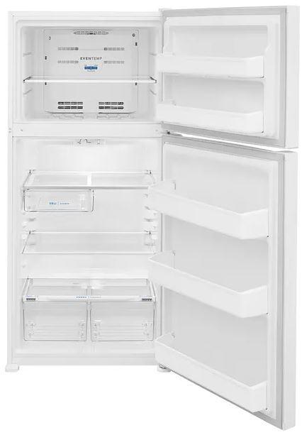 Frigidaire - 30 Inch 18.3 cu. ft Top Mount Refrigerator in White - FFTR1835VW
